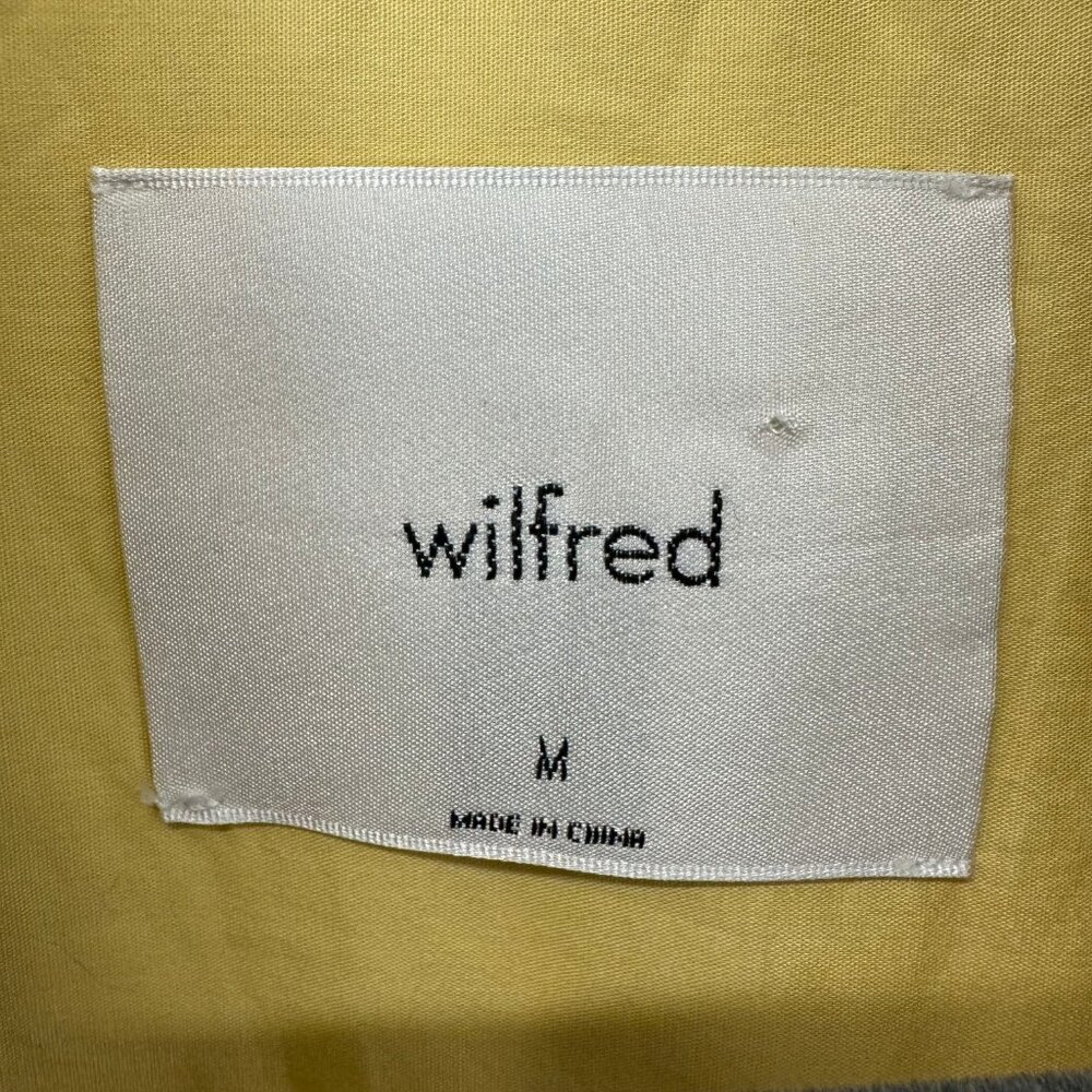 Aritzia/Wilfred Faux Leather Button Up - Picture 3 of 3